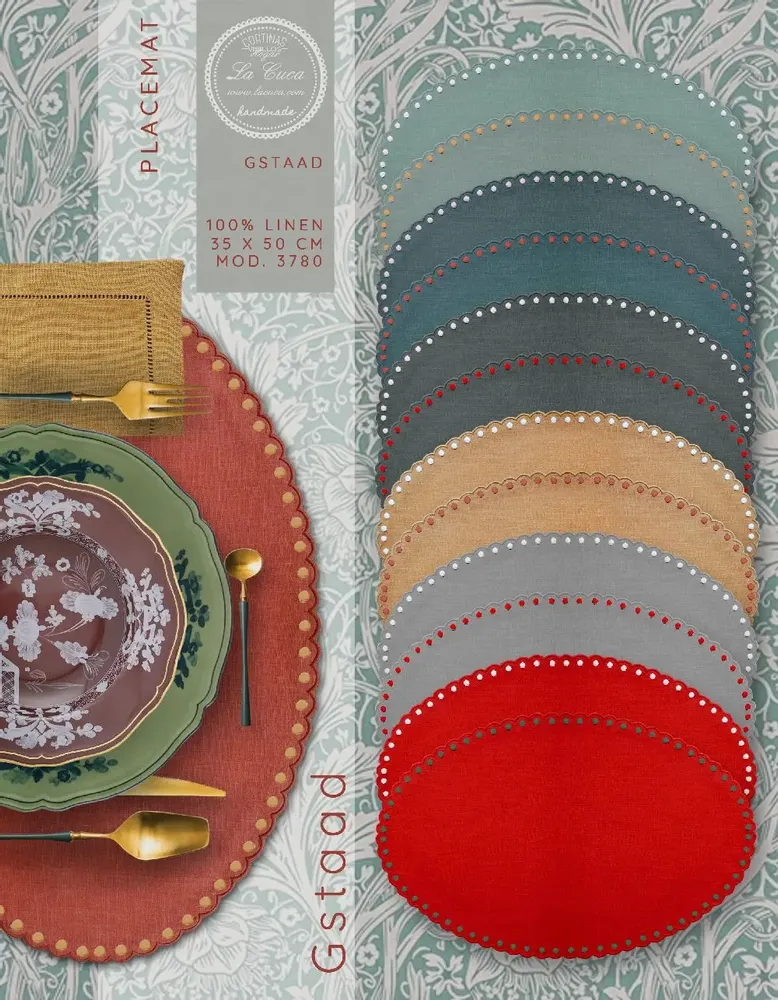 Sets de table - GSTAAD NAPPERON EN LIN - LA CUCA