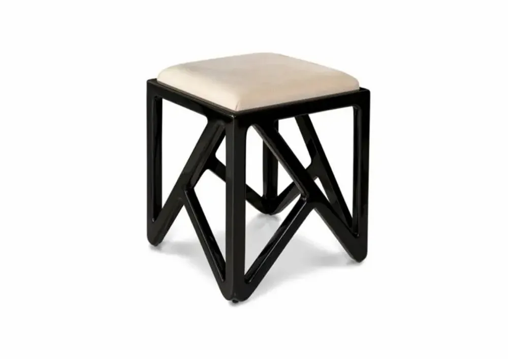 Stools - RHEA - Lacquer Stool - MAI HOME DECOR PTE LIMITED