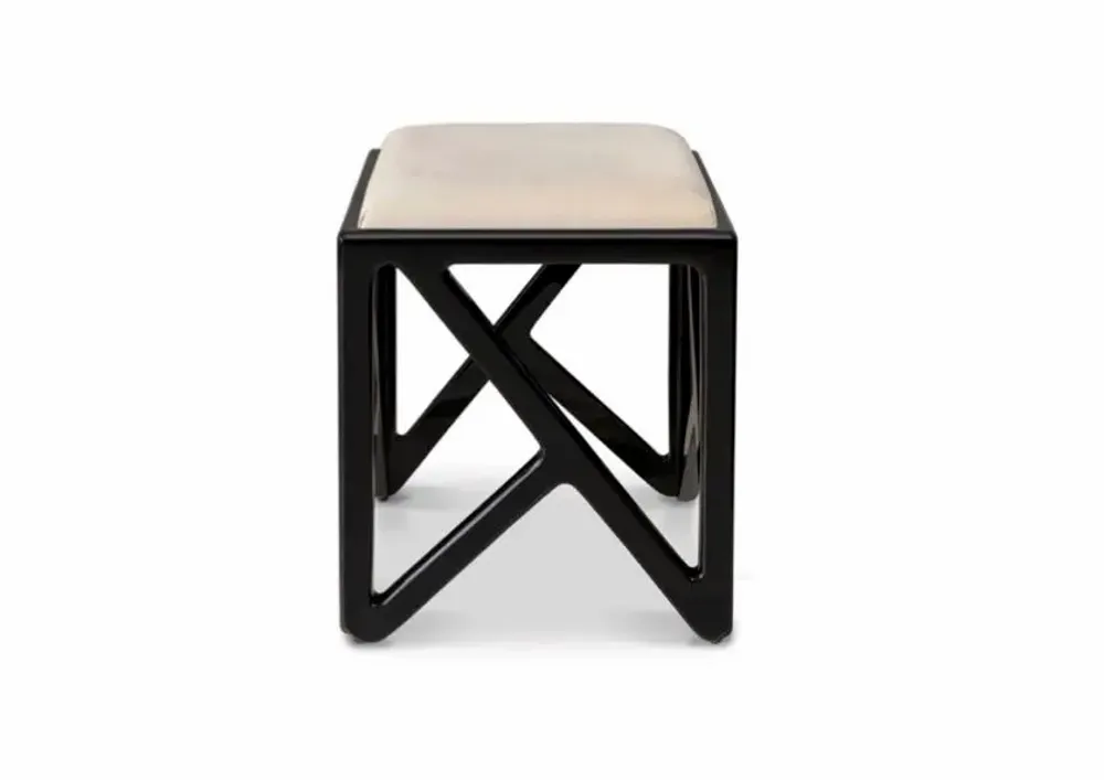 Stools - RHEA - Lacquer Stool - MAI HOME DECOR PTE LIMITED