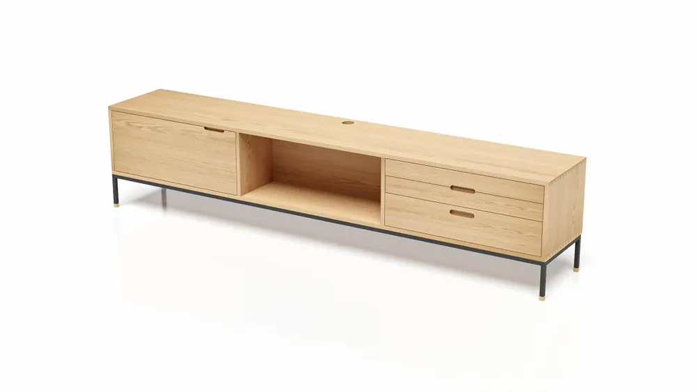 TV stands - Custom TV stand. Model: Cosmopol MTV01 - JL STUDIO