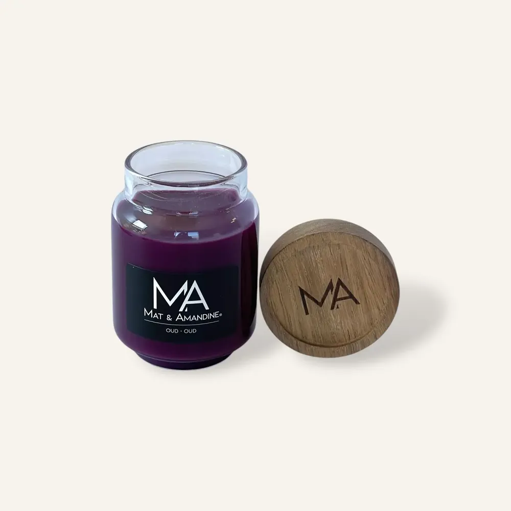 Decorative objects - OUD - Scented Candle (Small Jar) - MAT AMANDINE