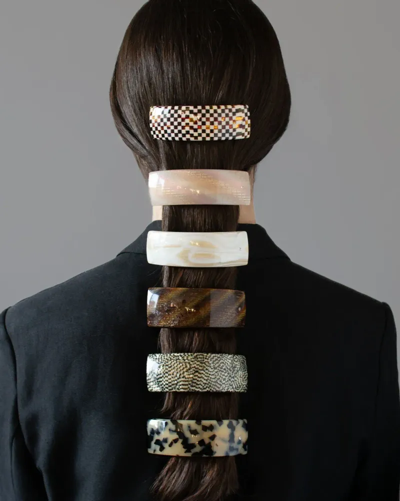 Barrettes - The Arc French Hair Barrette Clip - 8 Colours - ORRIS LONDON
