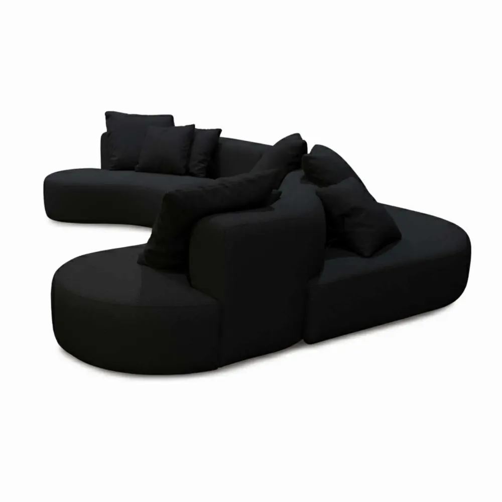 Sofas for hospitalities & contracts - Organic Gamma Black |Bespoke Organic Sofa - CREARTE COLLECTIONS