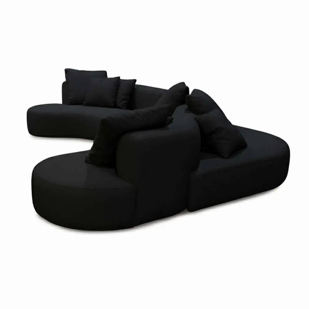 Canapés pour collectivités - Organic Gamma Black | Canapé sur mesure - CREARTE COLLECTIONS