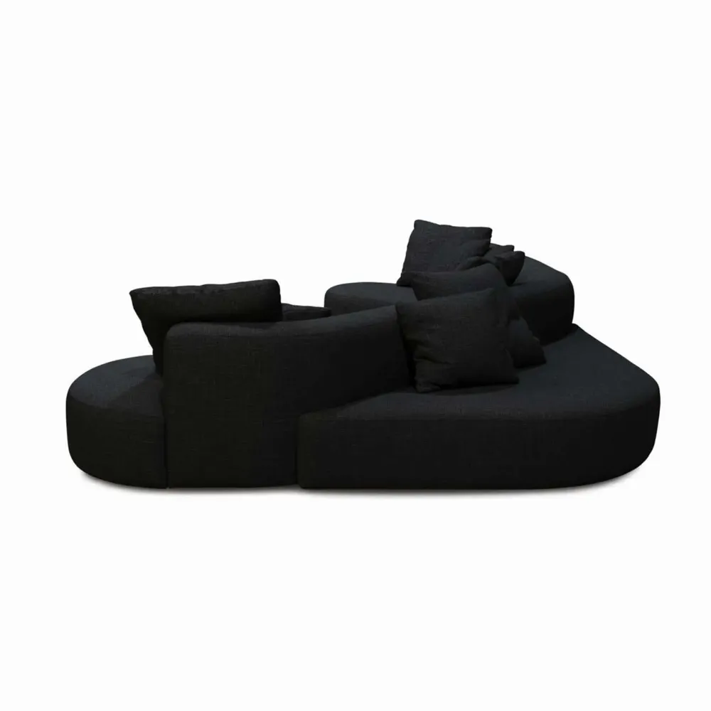 Canapés pour collectivités - Organic Gamma Black | Canapé sur mesure - CREARTE COLLECTIONS