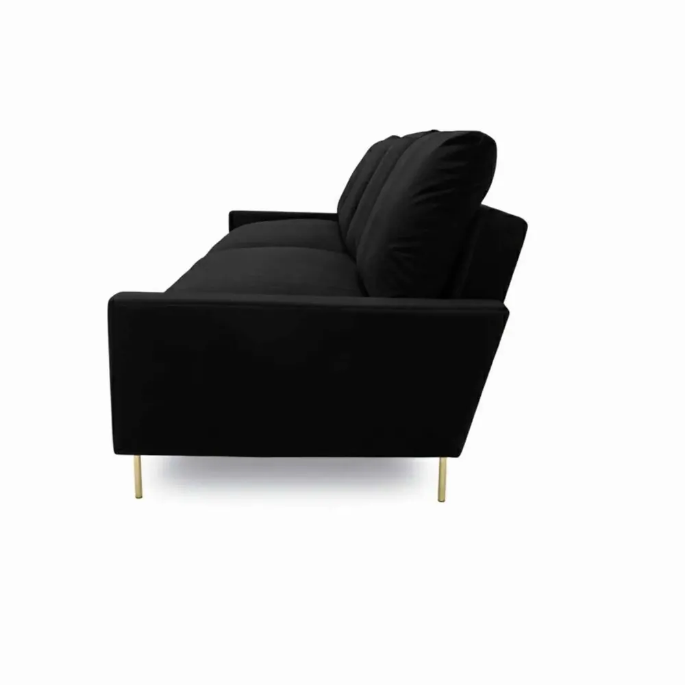 Sofas for hospitalities & contracts - Narciso Black Velvet | Sofa and armchair - CREARTE COLLECTIONS