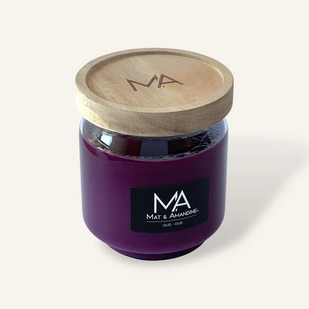Decorative objects - OUD - Scented Candle (Medium Jar) - MAT AMANDINE