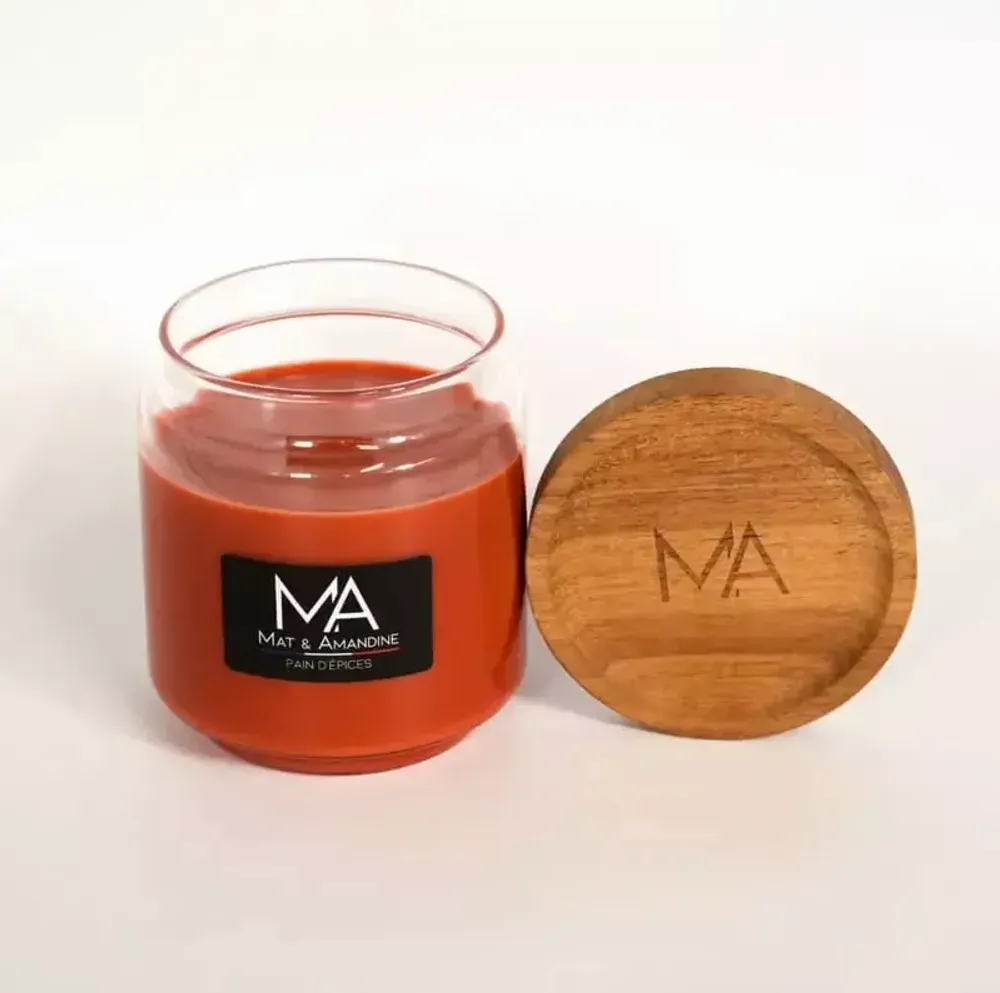 Decorative objects - GINGERBREAD - Scented Candle (Medium Jar) - MAT AMANDINE