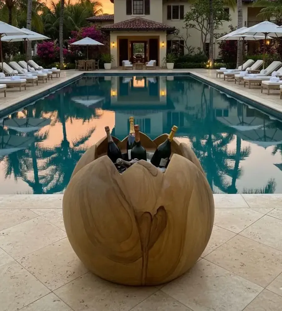 Outdoor kitchens - Lotus Champagne Chiller - SATCHA