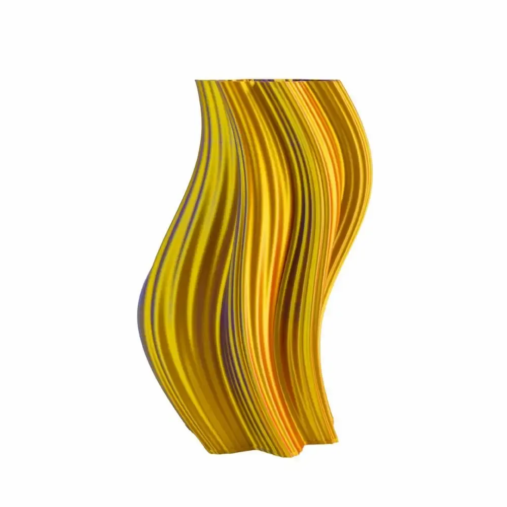 Office design and planning - Vase "Heat Wave" | Multi-color, Gold/Purple/Red - AUURA