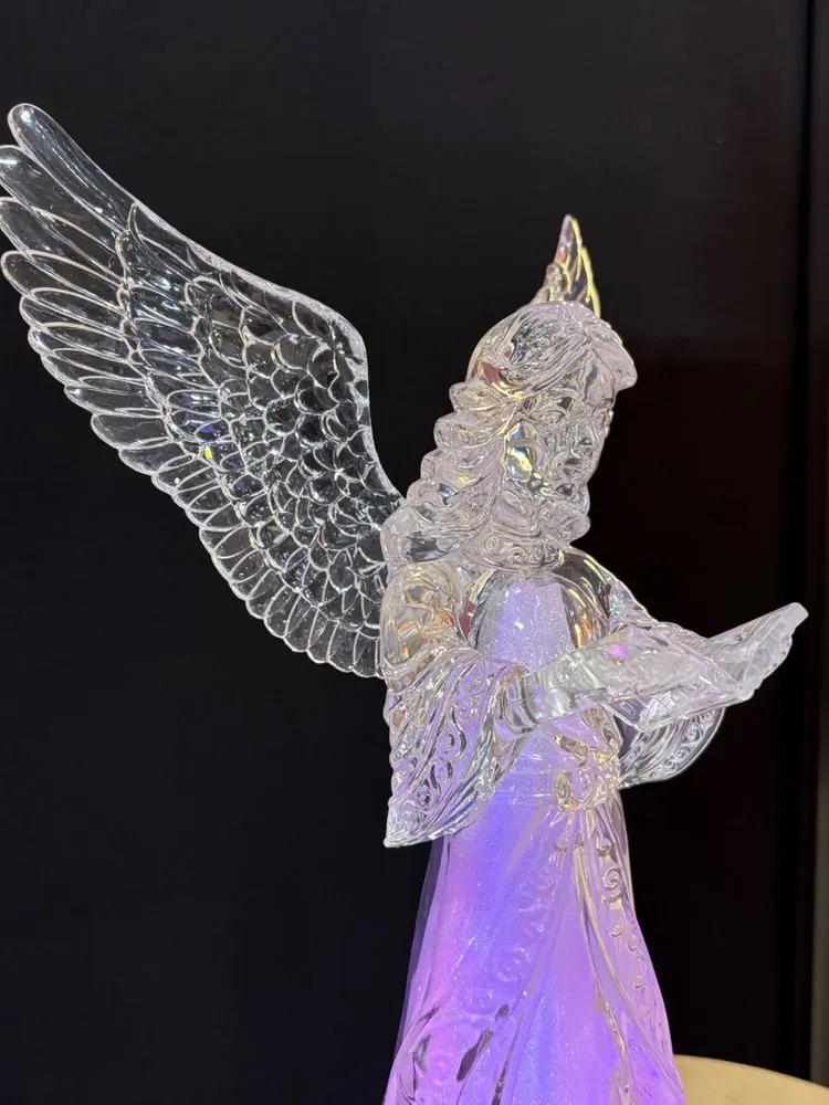 Nativity scenes and santons - LED Light-Up Angel Figurine – Reading - BLUE STAR B.V.