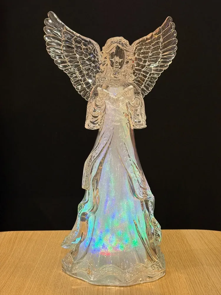 Nativity scenes and santons - LED Light-Up Angel Figurine – Reading - BLUE STAR B.V.