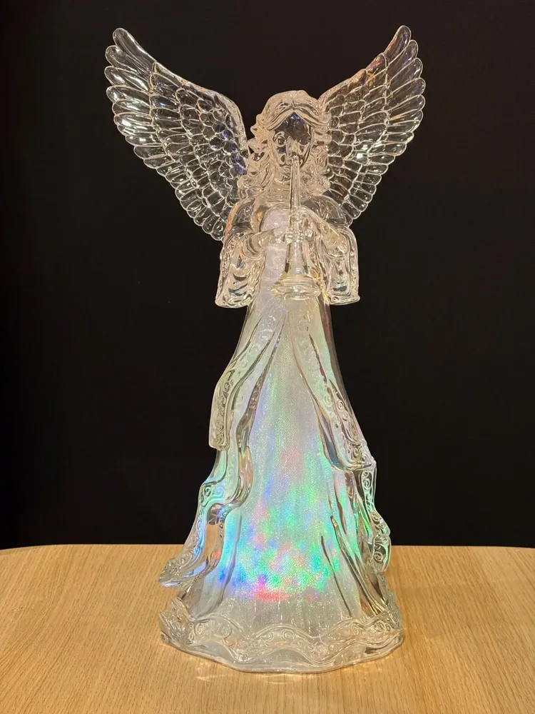 Nativity scenes and santons - LED Light-Up Angel Figurine – Horn - BLUE STAR B.V.