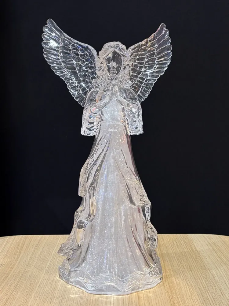 Nativity scenes and santons - LED Light-Up Angel – Pray - BLUE STAR B.V.