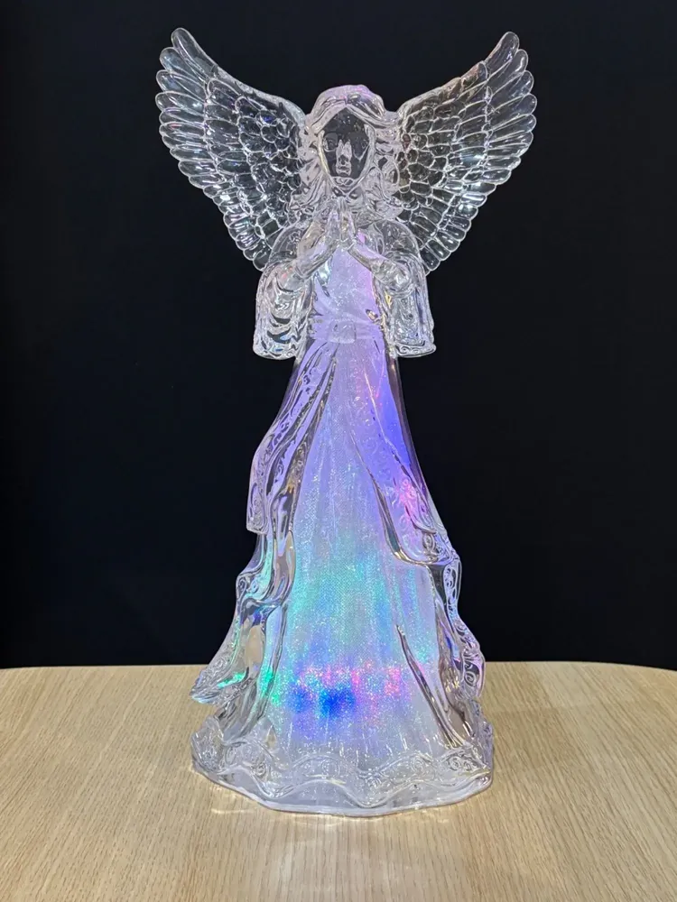 Nativity scenes and santons - LED Light-Up Angel – Pray - BLUE STAR B.V.