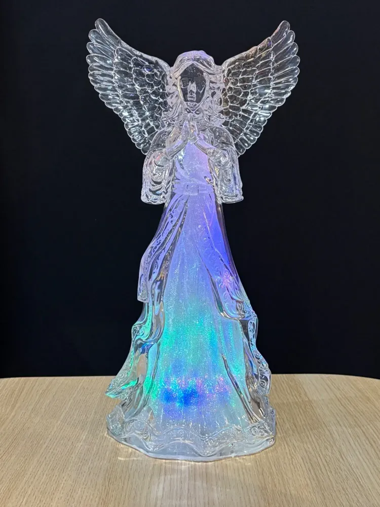 Nativity scenes and santons - LED Light-Up Angel – Pray - BLUE STAR B.V.