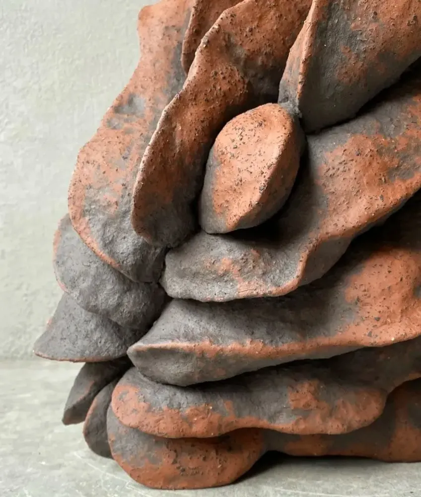 Vases - Vase "Fleur de nuit terra" - GALERIE SANA MOREAU