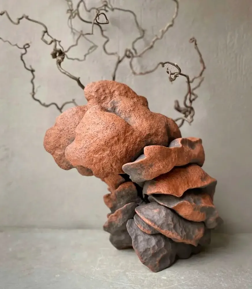 Vases - Vase "Fleur de nuit terra" - GALERIE SANA MOREAU