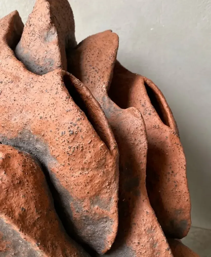 Vases - Vase "Fleur de nuit terra" - GALERIE SANA MOREAU