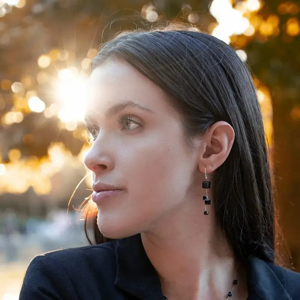 Bijoux - Boucle d'oreille CUBE - MIRAVIDI