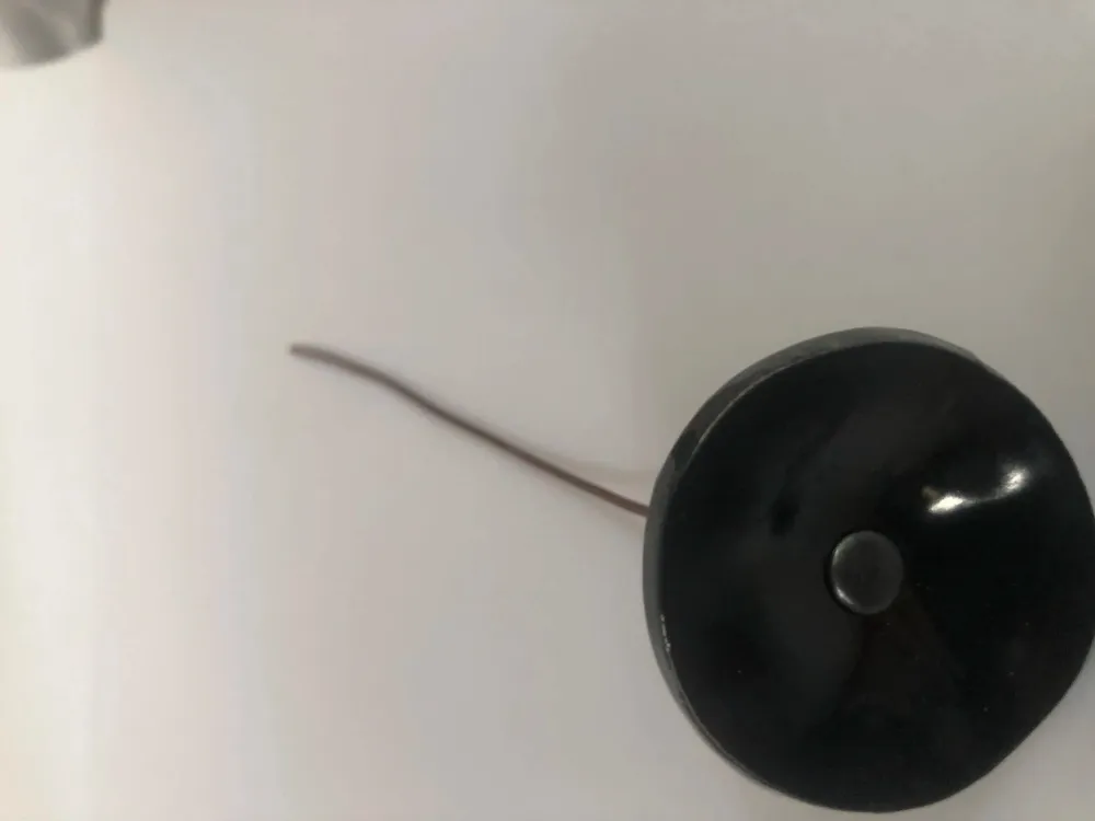 Décorations florales - Petite fleur en verre pour l'extérieur, noire, sur tige flexible - CARNEOL GLASS