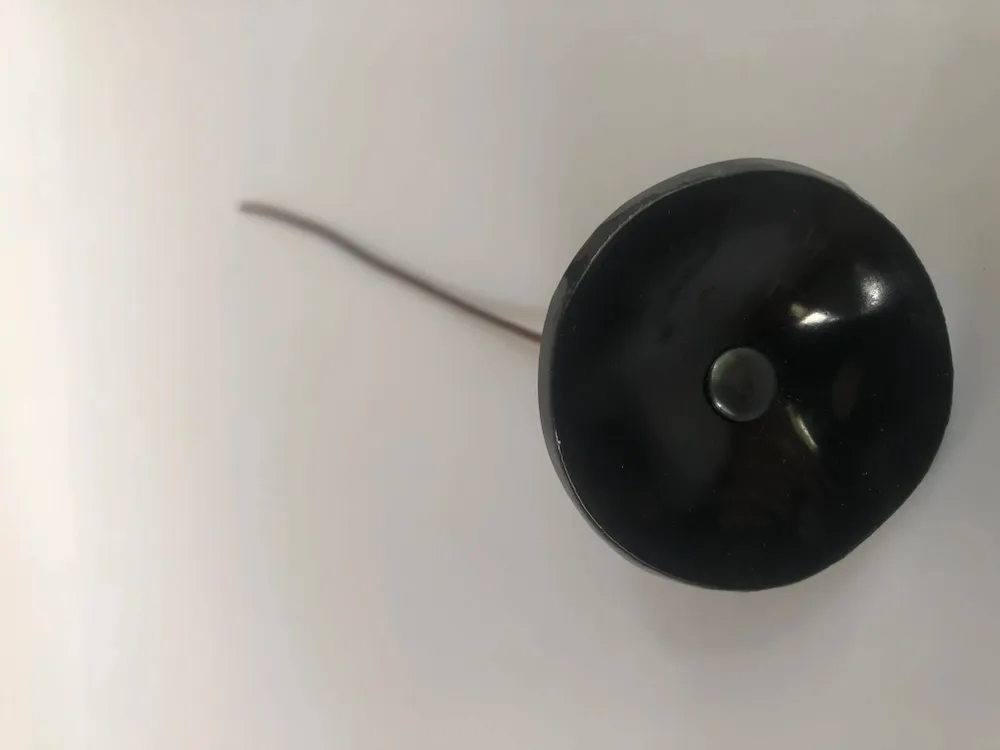 Décorations florales - Petite fleur en verre pour l'extérieur, noire, sur tige flexible - CARNEOL GLASS