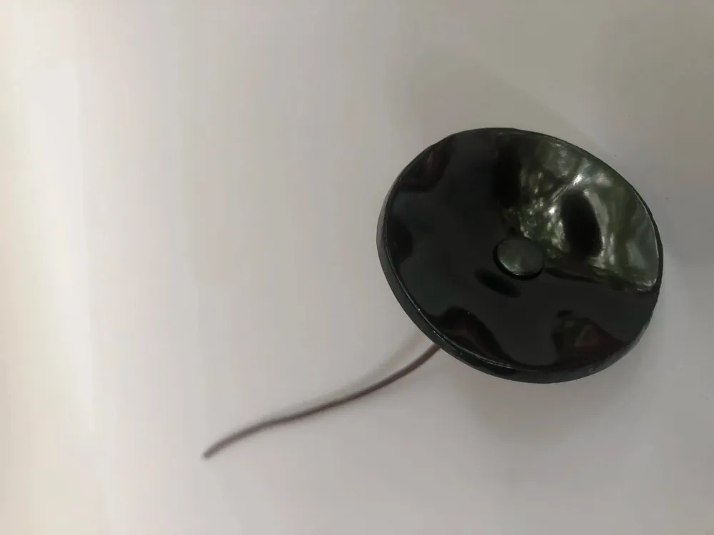 Décorations florales - Petite fleur en verre pour l'extérieur, noire, sur tige flexible - CARNEOL GLASS