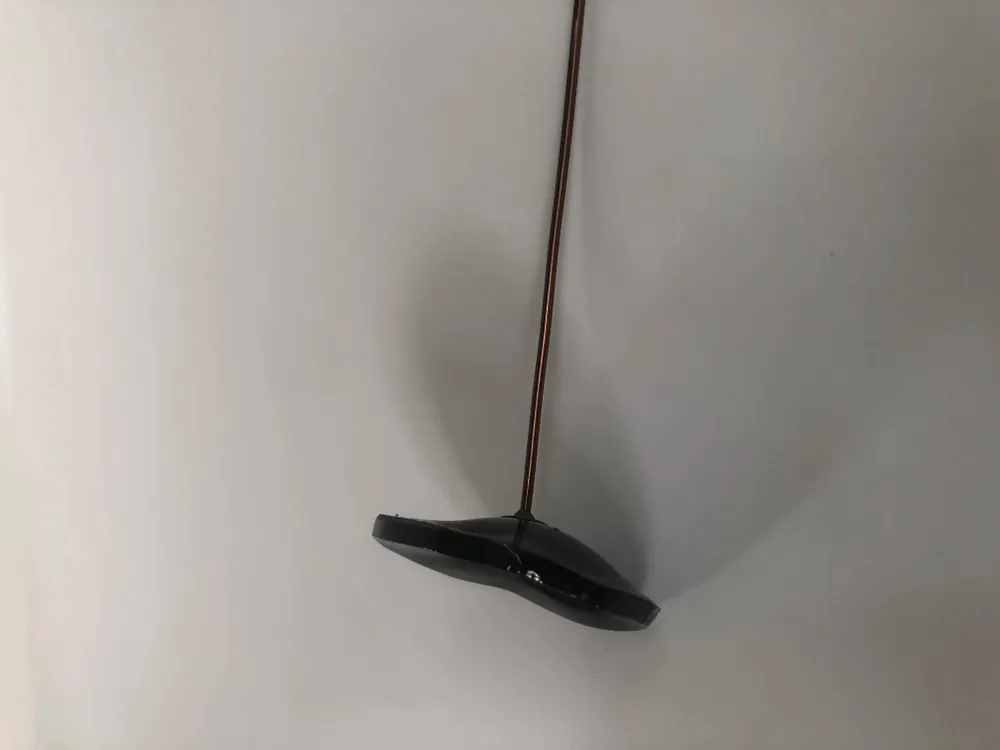 Décorations florales - Petite fleur en verre pour l'extérieur, noire, sur tige flexible - CARNEOL GLASS