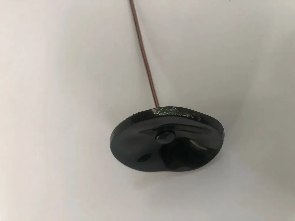 Décorations florales - Petite fleur en verre pour l'extérieur, noire, sur tige flexible - CARNEOL GLASS