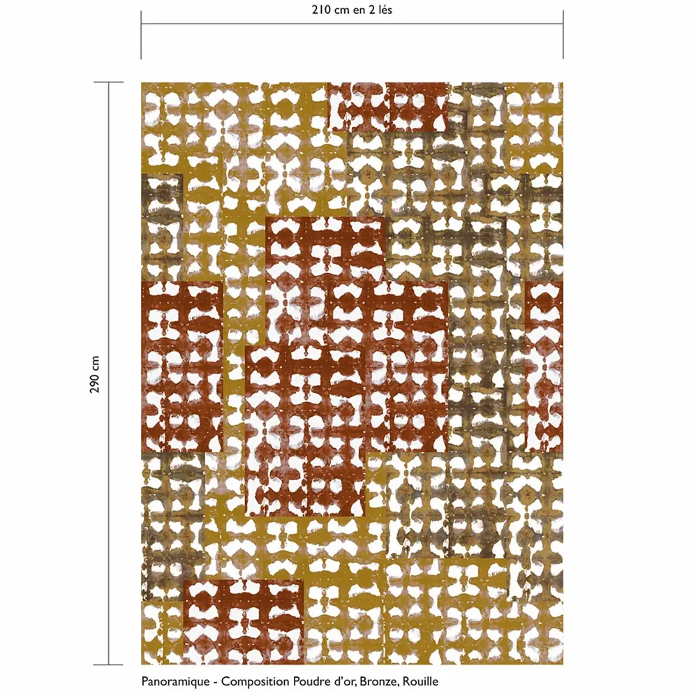 Papiers peints - Papier Peint - PANORAMIQUE 210x290 cm - ARIMATSU Composition couleurs - LAUR MEYRIEUX COLLECTION