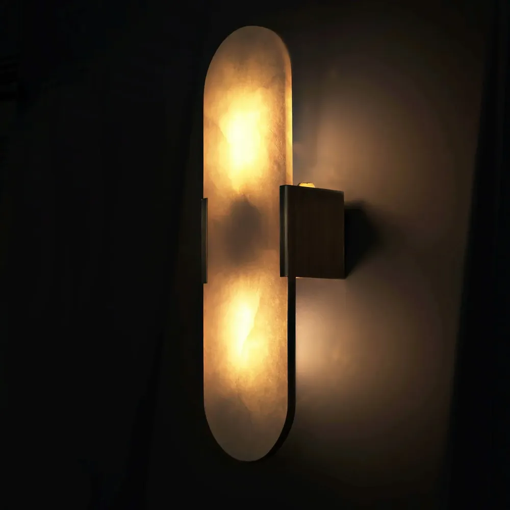 Wall lamps - Dahlia Alabaster Wall Lamp By Creativemary - CREATIVEMARY