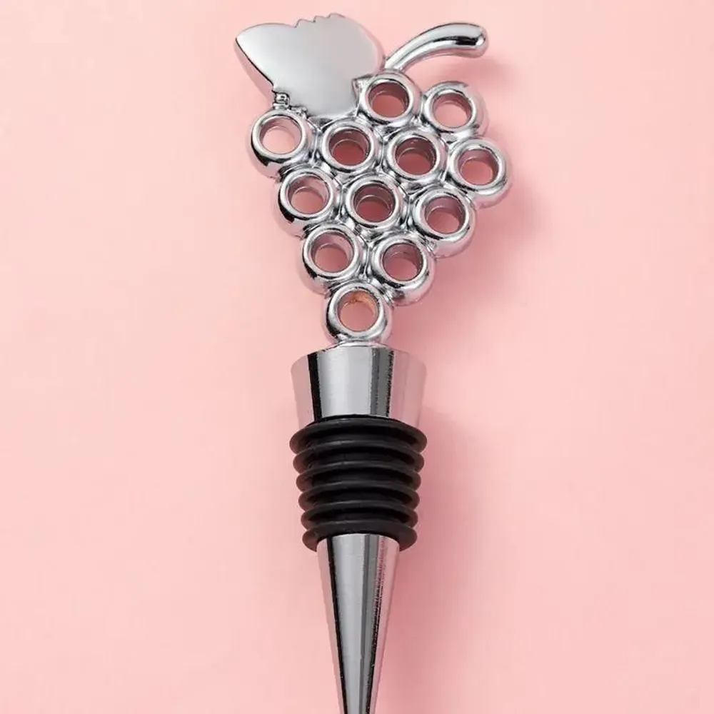 Cadeaux - Bouchon de bouteille - Grappe de raisins - Doré ou Argenté - SOSTRAW & SMARTTHINGS