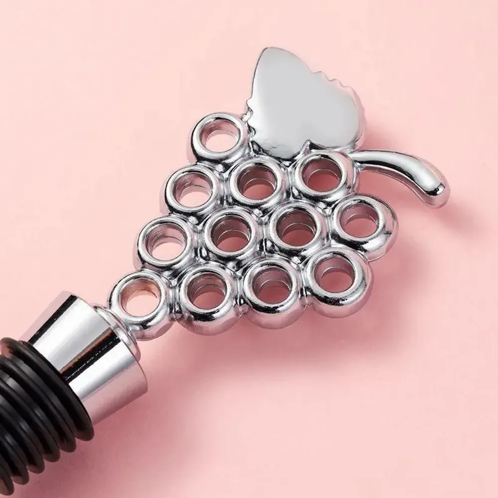 Cadeaux - Bouchon de bouteille - Grappe de raisins - Doré ou Argenté - SOSTRAW & SMARTTHINGS