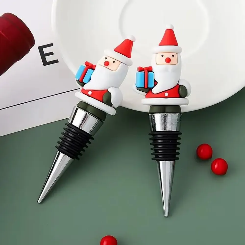 Cadeaux - Bouchon de bouteille de Noël - Père Noël rigolo - 7 modèles - SOSTRAW & SMARTTHINGS