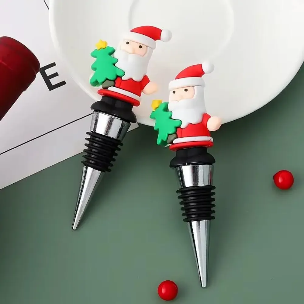 Cadeaux - Bouchon de bouteille de Noël - Père Noël rigolo - 7 modèles - SOSTRAW & SMARTTHINGS