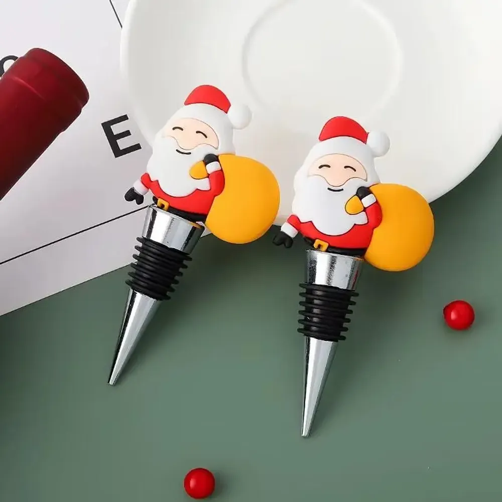 Cadeaux - Bouchon de bouteille de Noël - Père Noël rigolo - 7 modèles - SOSTRAW & SMARTTHINGS