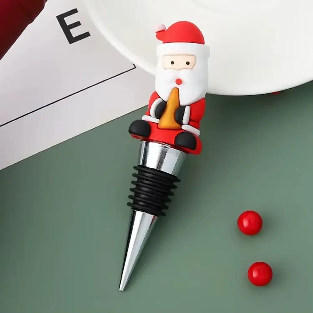 Cadeaux - Bouchon de bouteille de Noël - Père Noël rigolo - 7 modèles - SOSTRAW & SMARTTHINGS