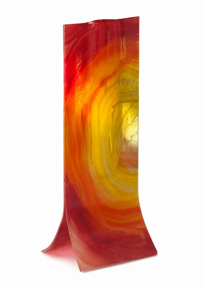 Vases - Red-Orange-Yellow vase14x36 cm. - CARNEOL GLASS