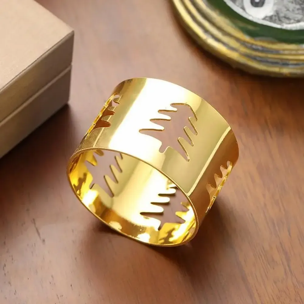 Christmas table settings - Napkin ring - Christmas tree - silver or gold - SOSTRAW & SMARTTHINGS