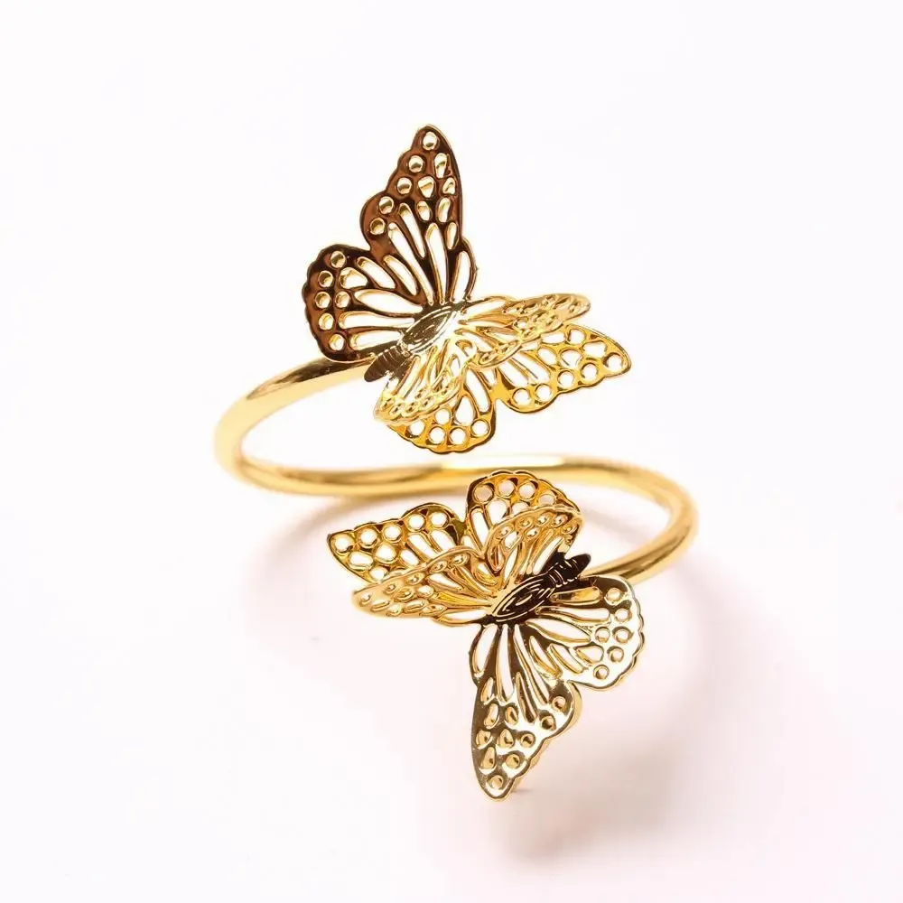Christmas table settings - Napkin ring - Butterfly - Silver or Gold - SOSTRAW & SMARTTHINGS