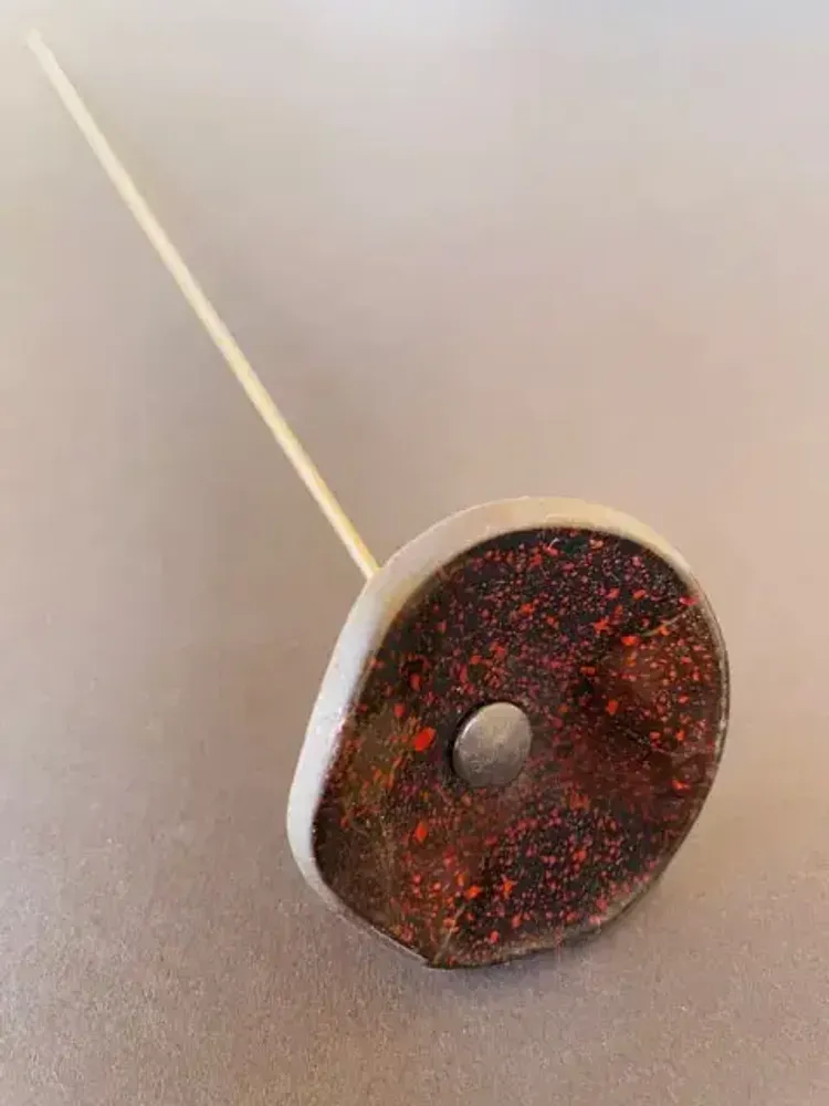 Décorations florales - Petite fleur en verre pour l'extérieur en noir, rouge - CARNEOL GLASS