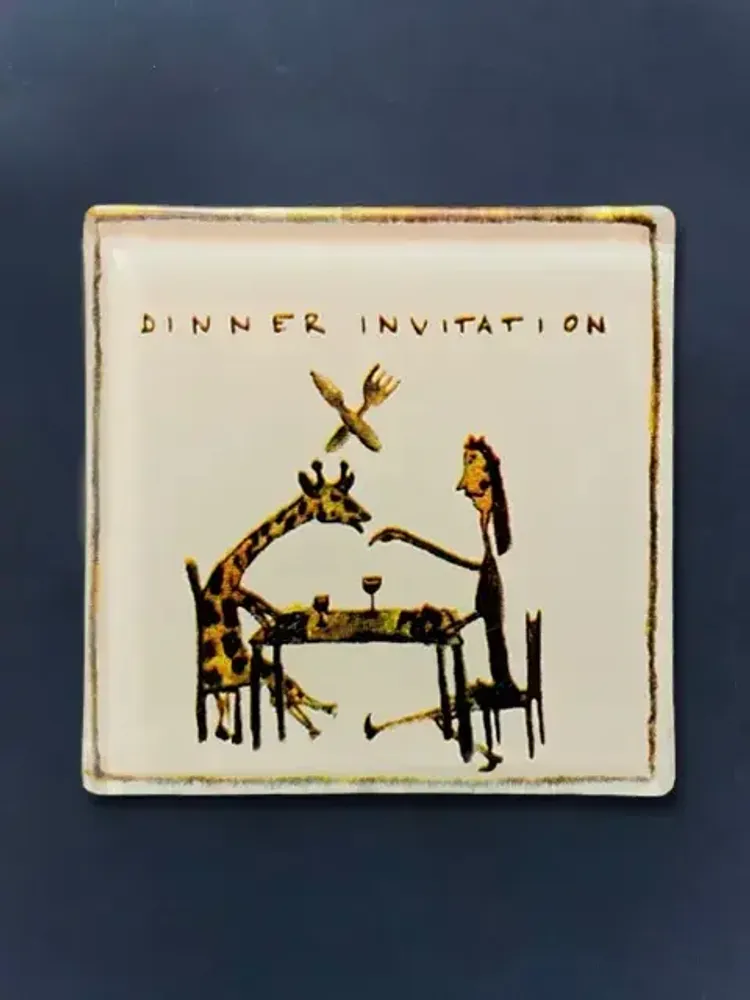 Decorative objects - Hallucinogenic dinner invitation - CARNEOL GLASS