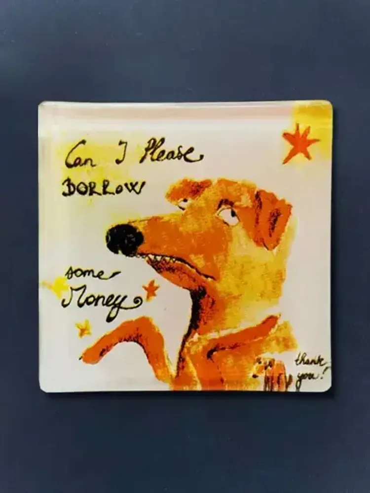 Decorative objects - Can I please borrow some money? Magnet - CARNEOL GLASS