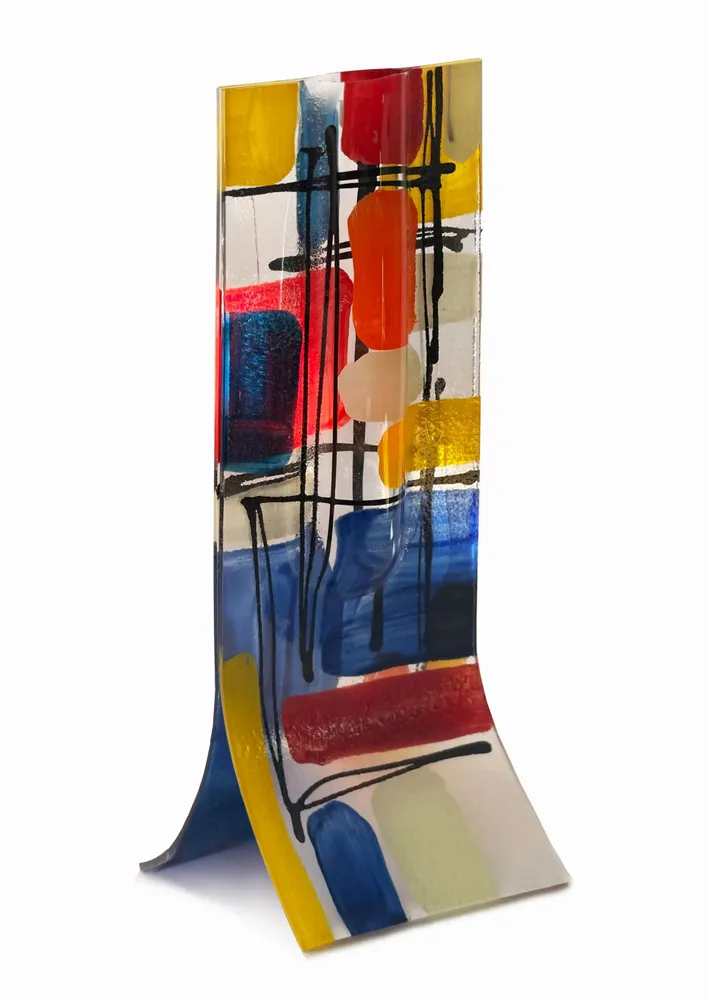 Vases - Vase V79-14x36 - CARNEOL GLASS