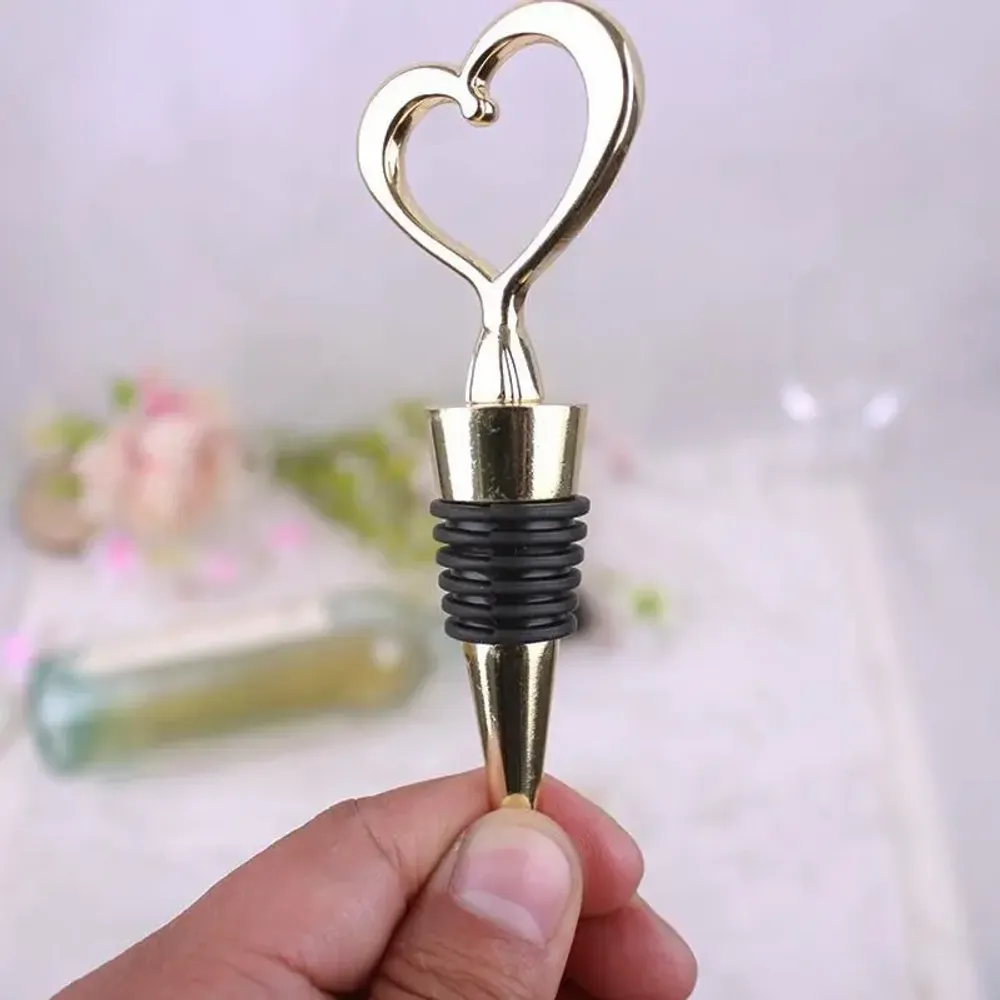 Gifts - Bottle Cork - Heart - Gold or Silver - SOSTRAW & SMARTTHINGS