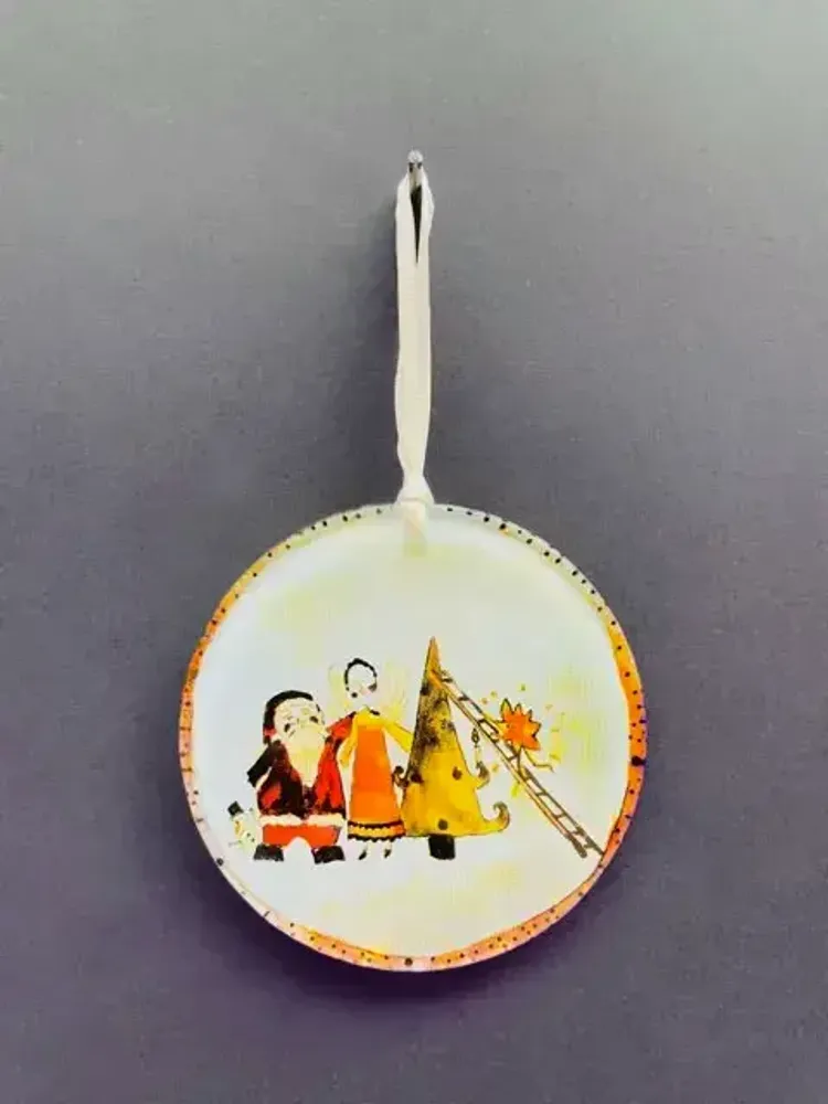 Other Christmas decorations - Figurative special Christmas decoration glass ornament - CARNEOL GLASS