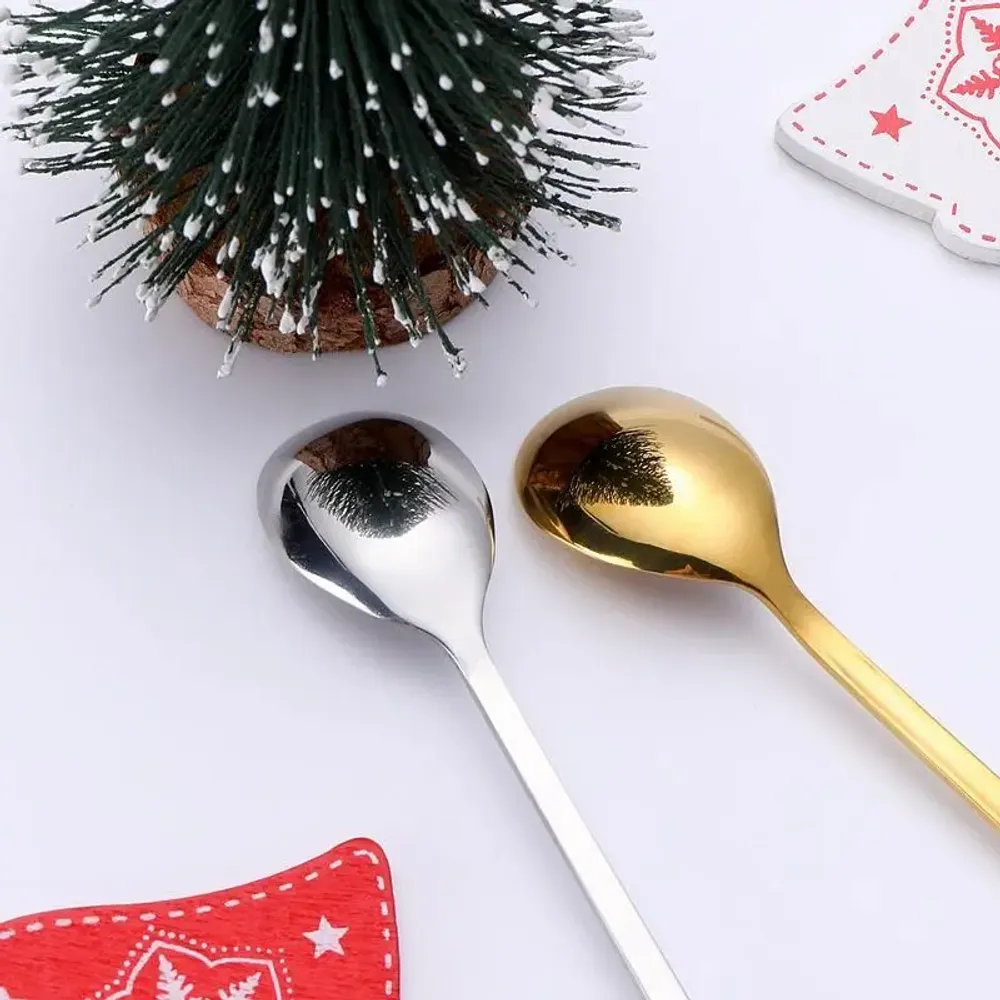 Christmas table settings - Christmas spoon with hanging decorations - 2 colors - 6 models - SOSTRAW & SMARTTHINGS