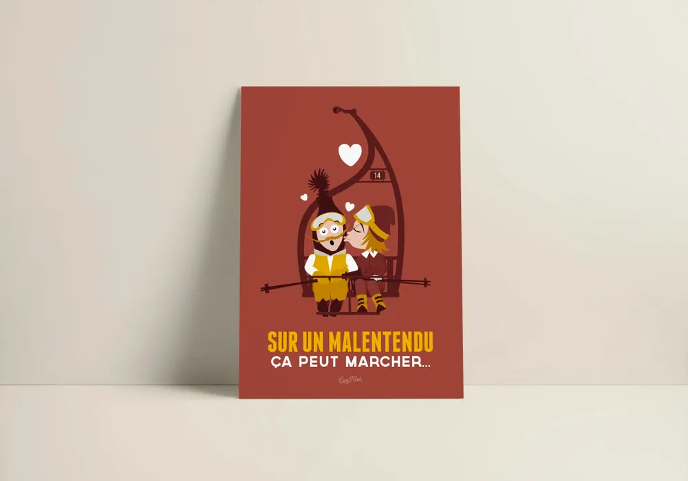 Affiches - Affiche Sur Un Malentendu - COSYNÉVÉ - MOUNTAIN POSTERS