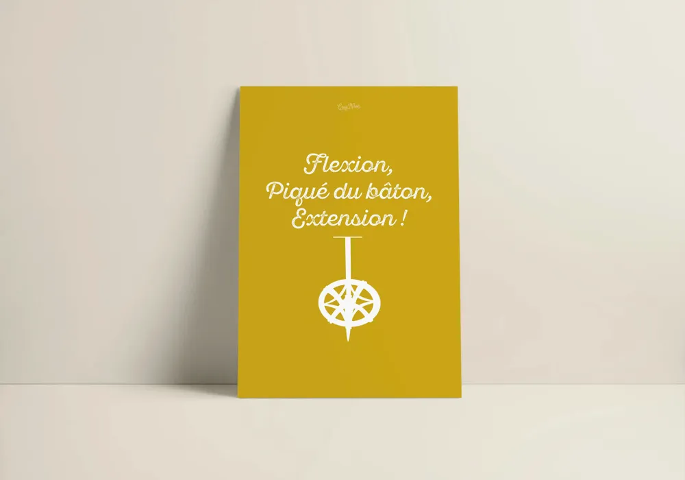 Affiches - Affiche Le Planté Du Baton : Jaune - COSYNÉVÉ - MOUNTAIN POSTERS