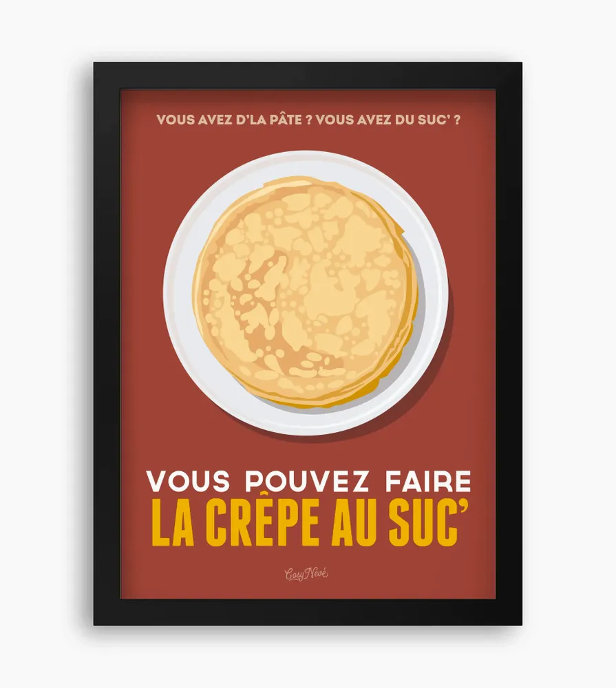 Affiches - Affiche encadrée La Crepe Au Suc - COSYNÉVÉ - MOUNTAIN POSTERS